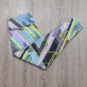 Booty by Brabants Gray and Yellow Geometric Leggings